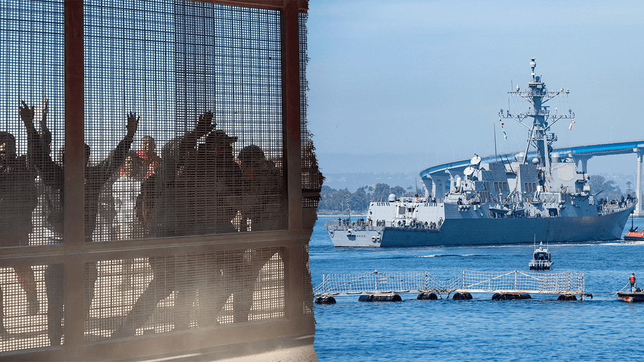 NAVY STEPS UP: Additional WARSHIP SENT to FIGHT ILLEGAL IMMIGRATION & DRUG SMUGGLING at the SOUTHERN BORDER...🔥 (Are we finally taking action?)