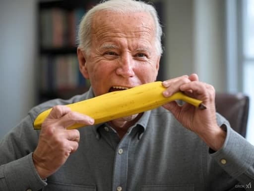 How Biden Eats a Banana