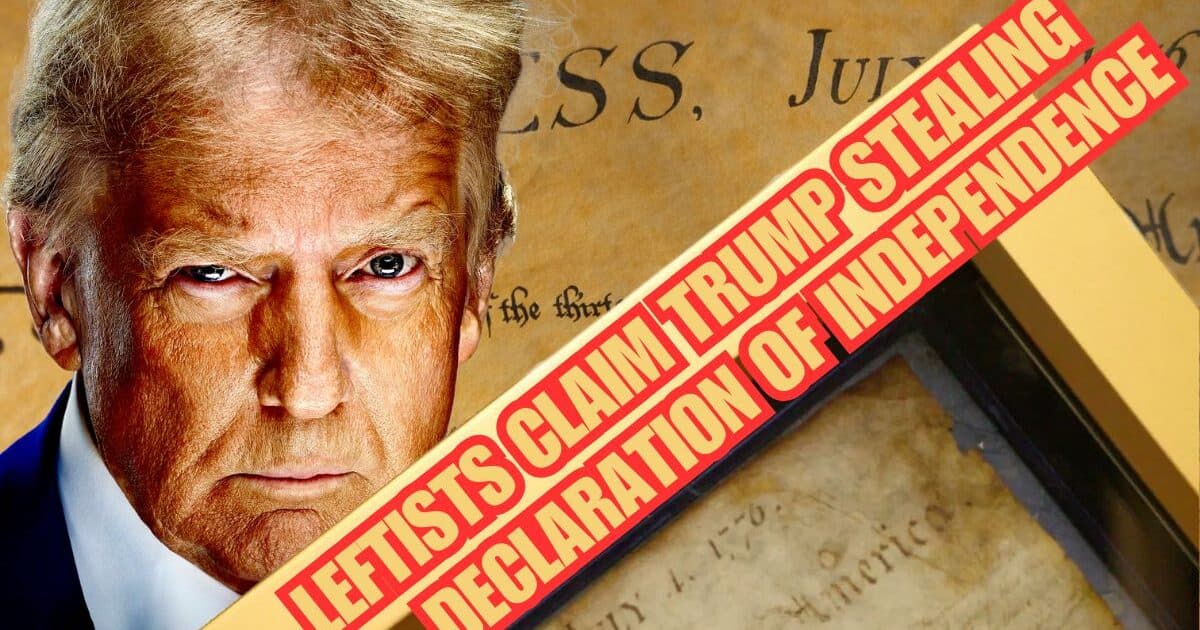 LEFTIST MEDIA in PANIC... Trump Proposes to MOVE Declaration of Independence to the WHITE HOUSE! 😱 (What’s Next?)