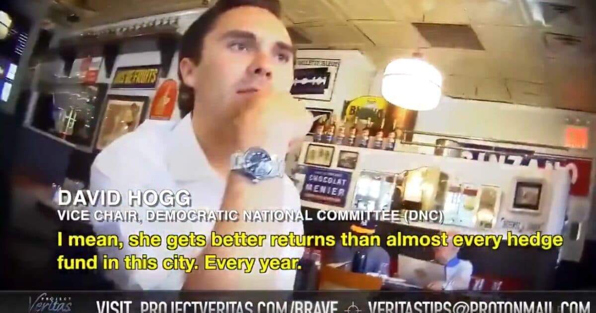 BREAKING: DNC Vice Chair David Hogg Caught on Undercover Video Slamming Pelosi’s “Too Well-Timed” Stock Trades, Wants to “Burn it All Down”