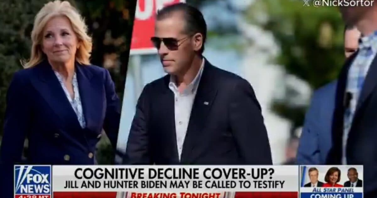 Oversight Committee Chairman: Jill Biden and Hunter Biden May be Called in to Testify on Cover-Up of Joe Biden’s Mental Capacity (VIDEO)